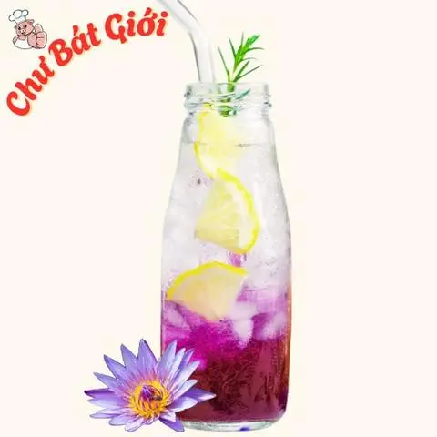 Hình ảnh Soda Hoa Sen tím Thạch Trái Cây