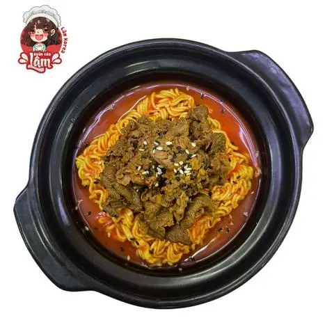 Hình ảnh Mì gói trộn bò sốt Hàn Quốc 