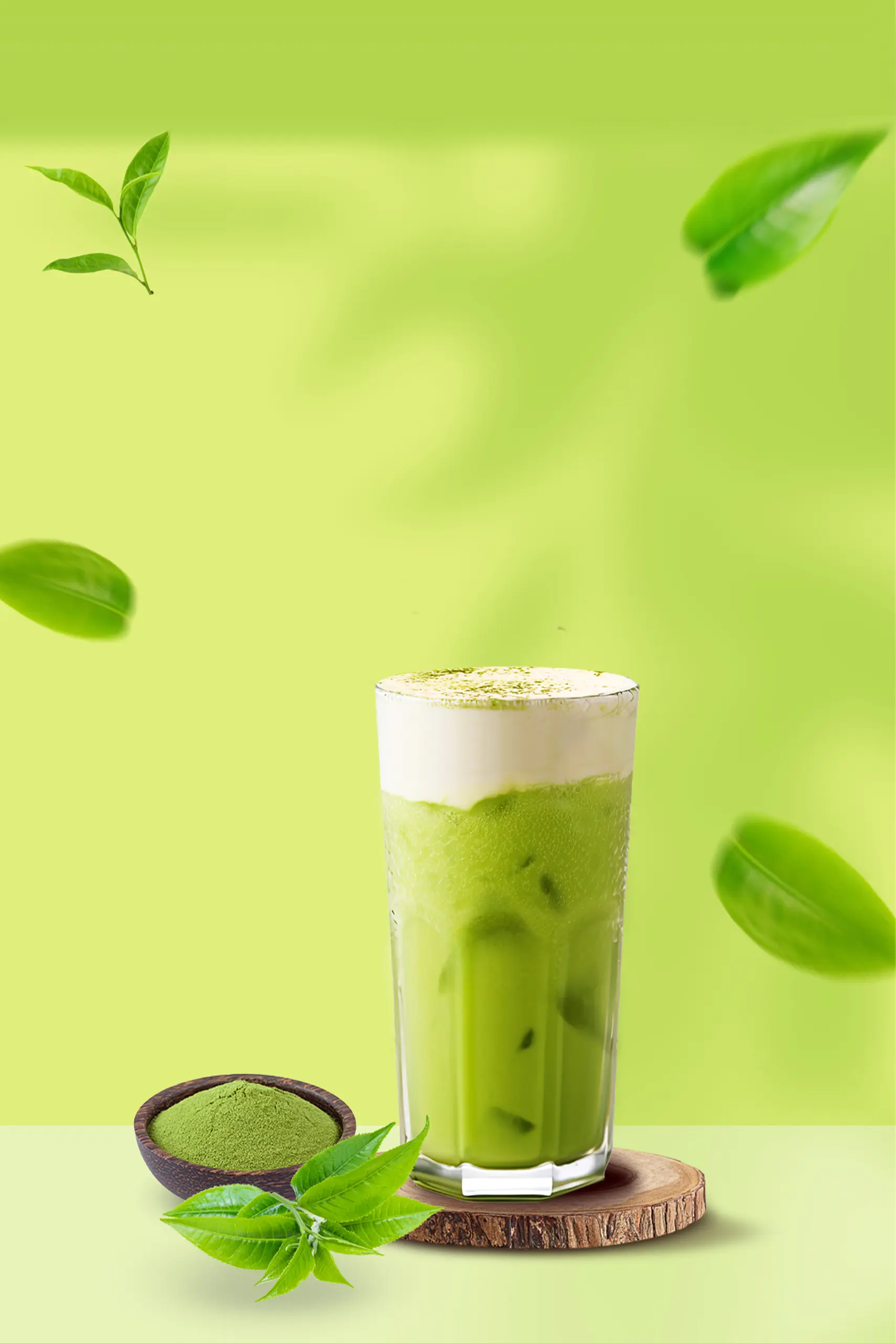 Hình ảnh matcha latte kem muối size L