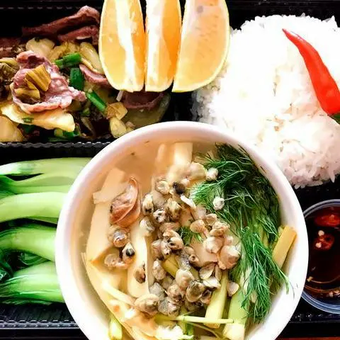 Hình ảnh Combo 5 - cơm tim xào cải chua