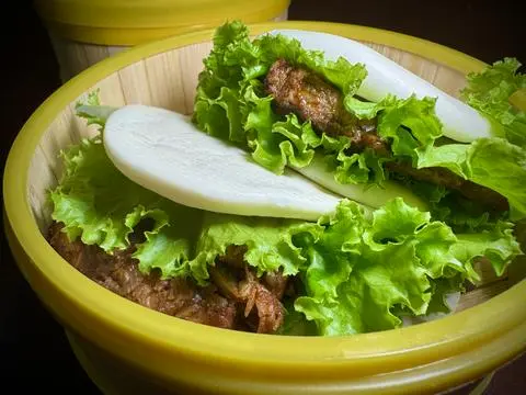 Hình ảnh Bánh bao kẹp thịt kho Triều Châu - Kou rou pau