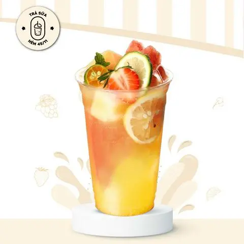 Hình ảnh Trà Hoa Quả Tươi Tắn