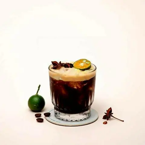 Hình ảnh Cà phê mocktail trái tắc - đá