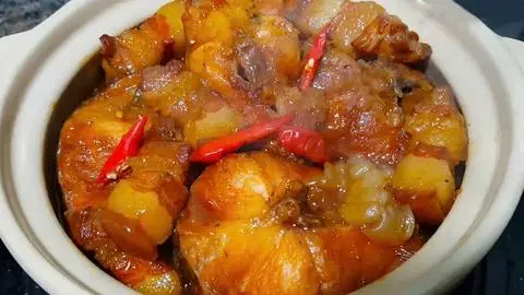 Hình ảnh cá lóc kho thịt cơm +canh 