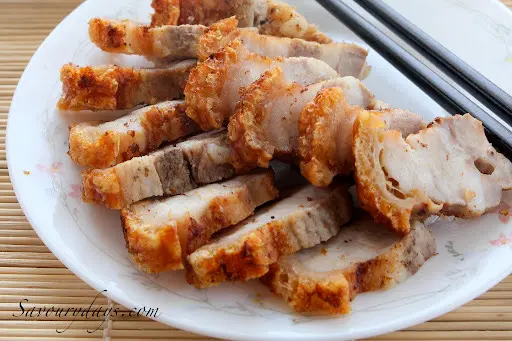 Hình ảnh Ba Rọi Chiên Giòn/Sốt Mắm Tỏi Thêm (Không Cơm)
