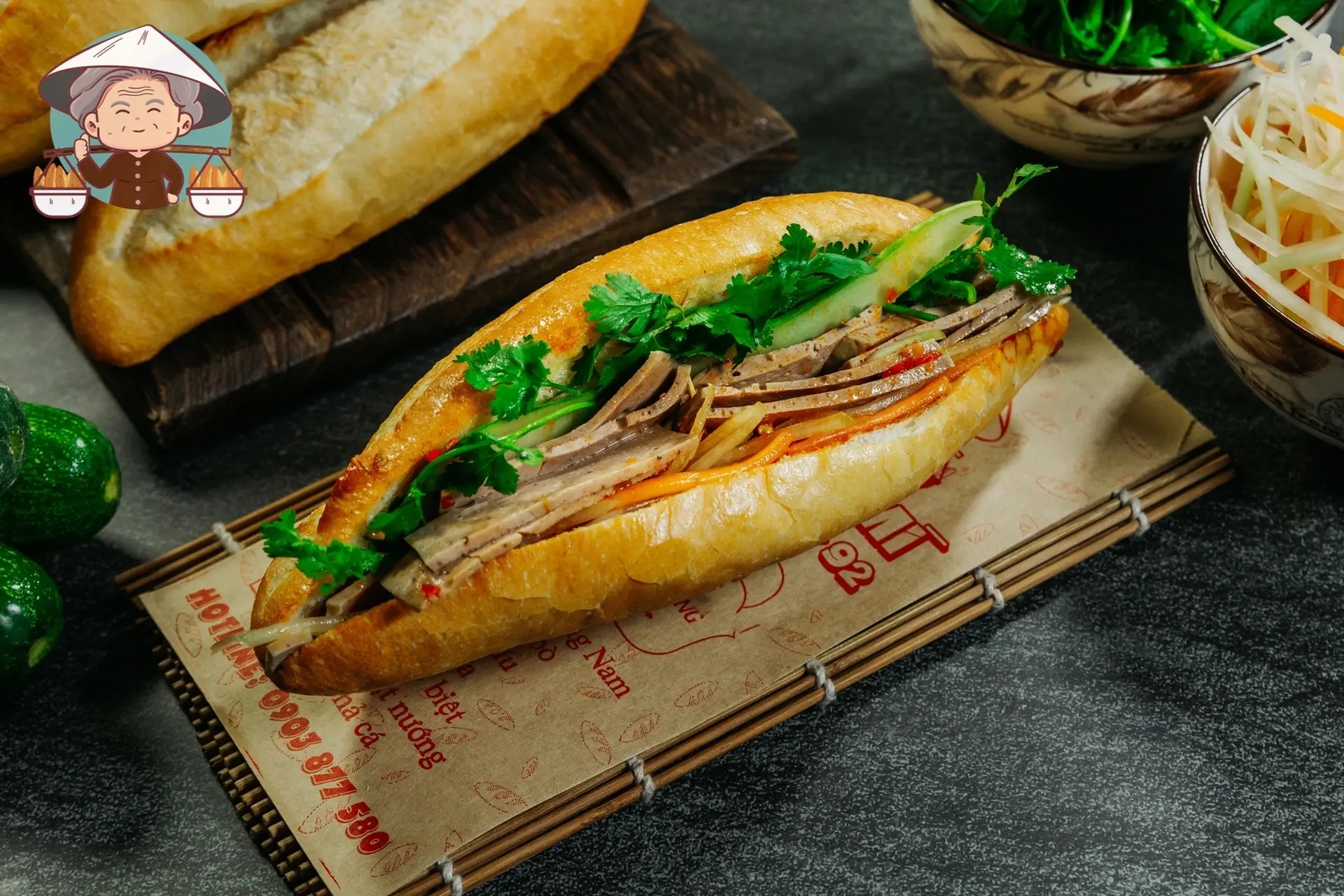 Hình ảnh Bánh mì chả bò