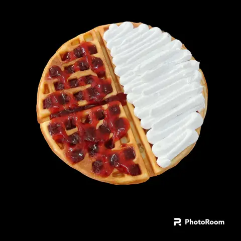 Hình ảnh Waffle Kem + Mứt Trái Cây