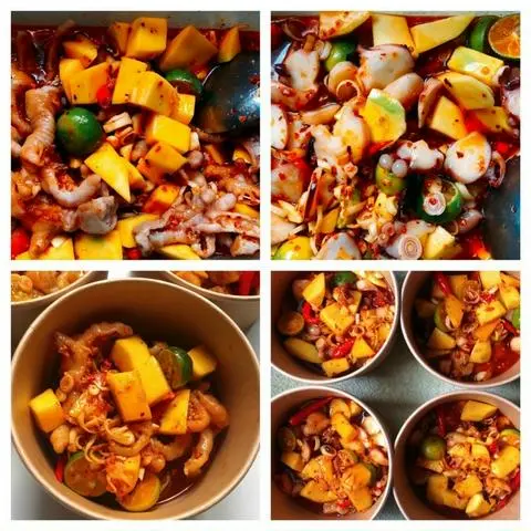 Hình ảnh Bạch Tuộc mix Trứng Non 