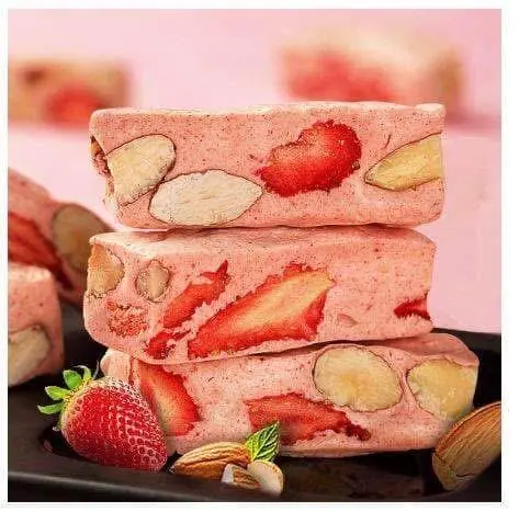 Hình ảnh Kẹo nougat ăn kiêng dâu tây