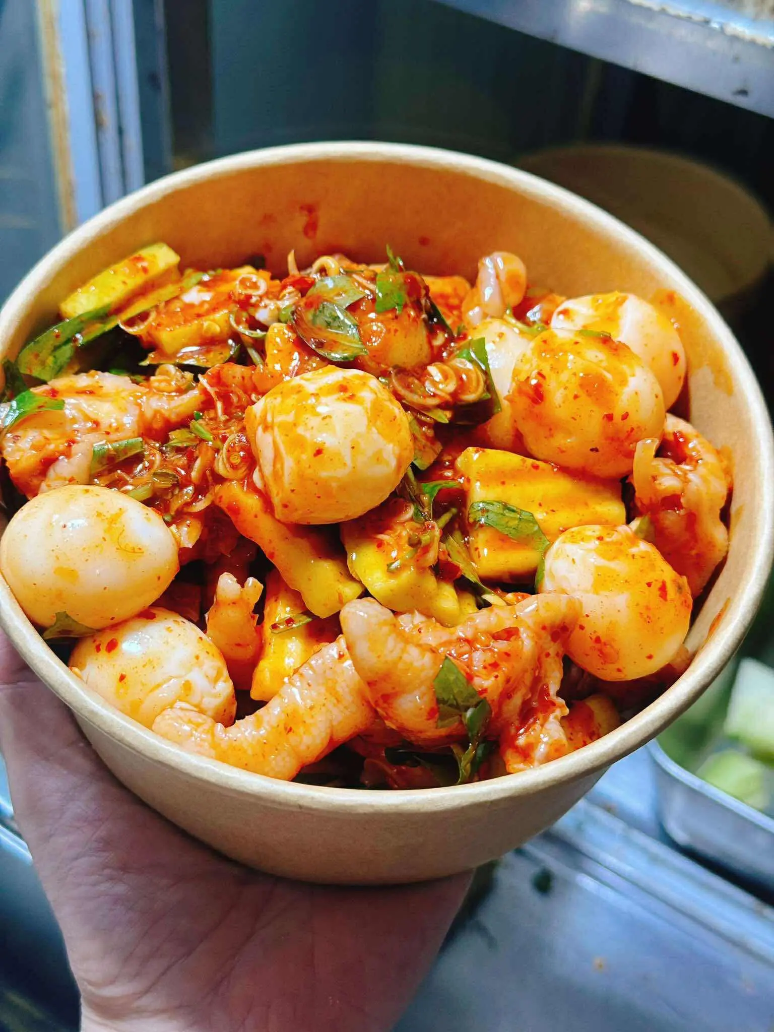 Hình ảnh Trứng cút sốt thái không xoài (nhỏ)