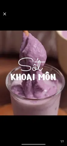 Hình ảnh sốt khoai môn nghiền 