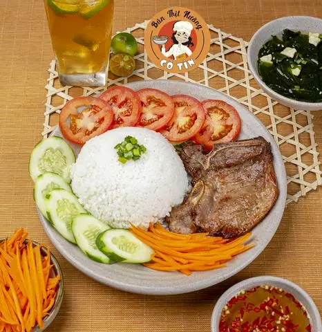 Hình ảnh Cơm tấm Sườn + Trà Tắc