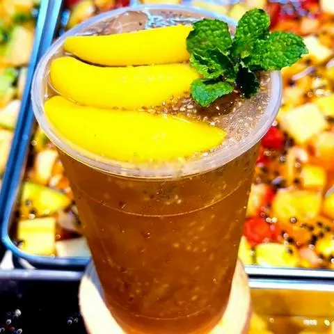 Hình ảnh Trà đào hạt chia