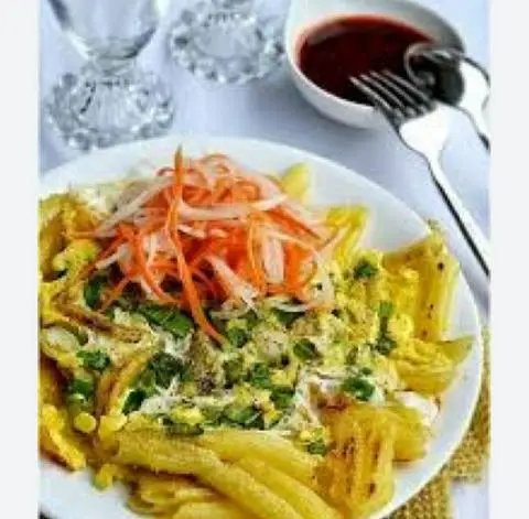 Hình ảnh Nui chiên 3 trứng