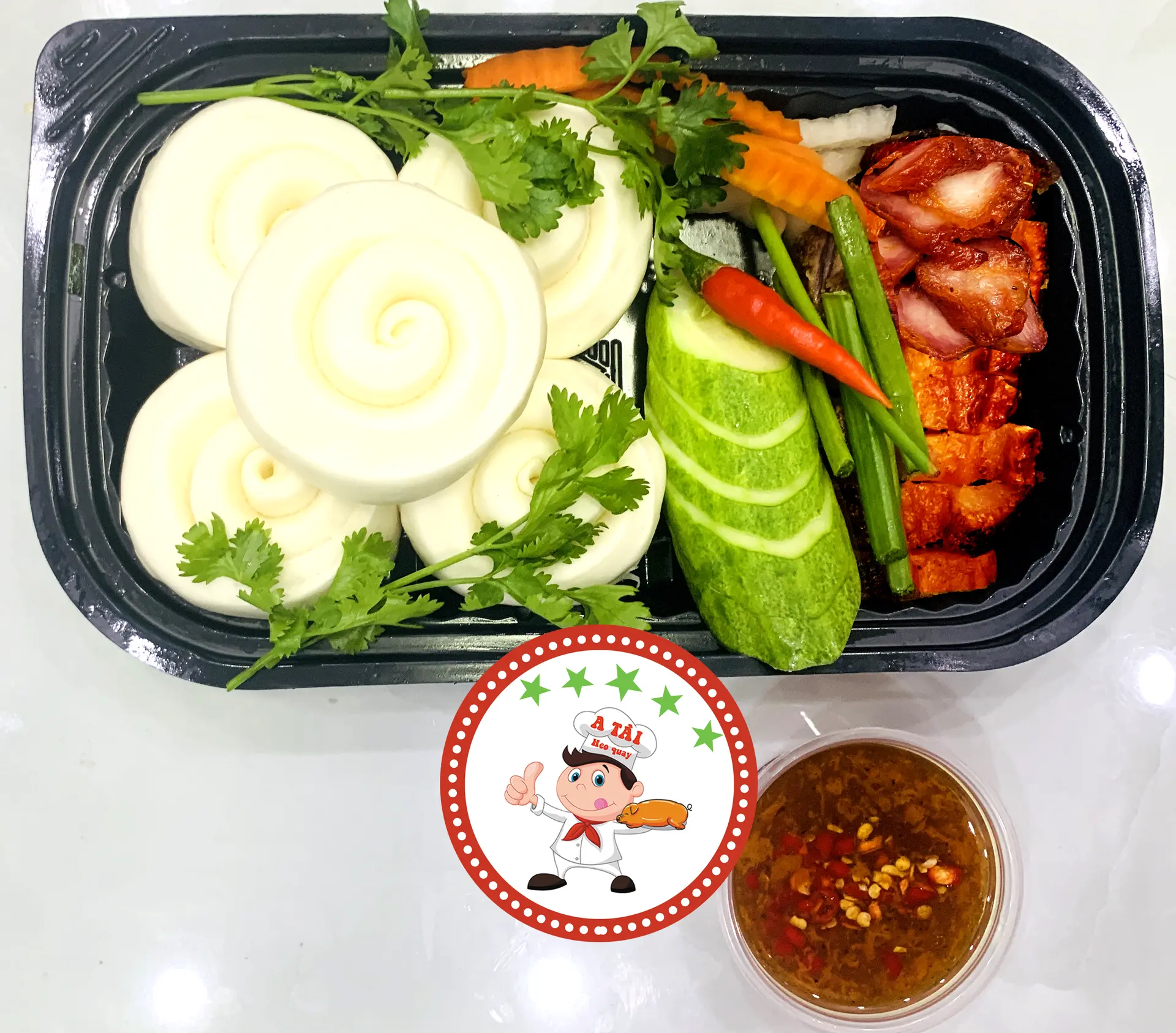 Hình ảnh Bánh Bao Hấp Đặc Biệt (Heo Quay + Xá Xíu)