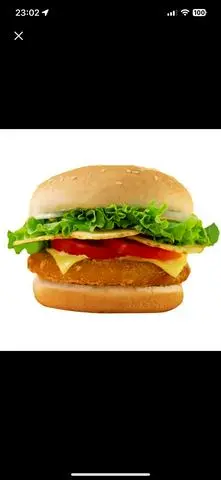 Hình ảnh Burger Tôm + Trứng + Phô mai