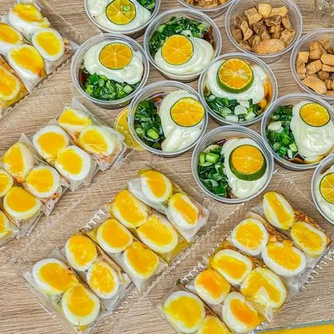 Hình ảnh Bánh Tráng Cuốn Lòng đào mỡ hành khô gà ( 10 cuốn)  