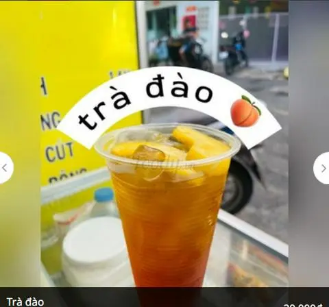 Hình ảnh Trà đào dầm