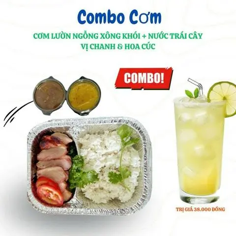 Hình ảnh Combo tặng kèm nước: Cơm lườn ngỗng xông khói