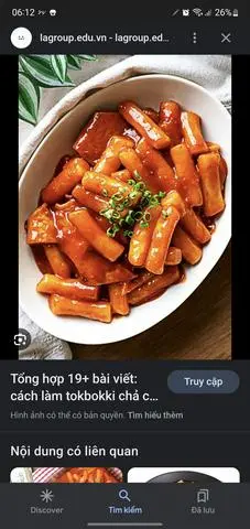 Hình ảnh TOKBOKKI chả cá hàn quốc