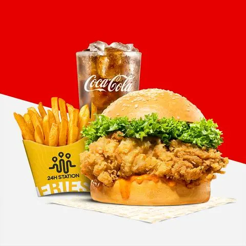 Hình ảnh Combo Burger Gà Giòn