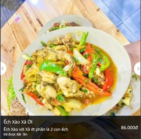 Hình ảnh Ếch xào sả ớt