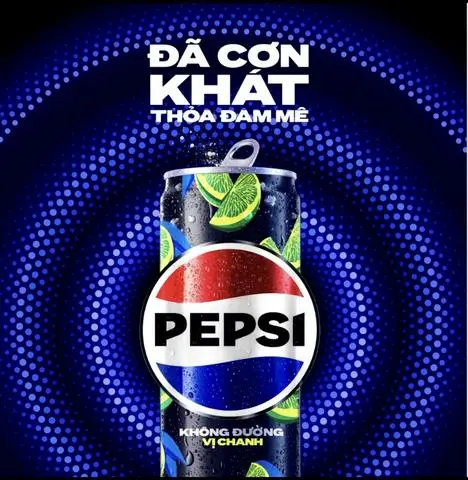 Hình ảnh Pepsi Chanh Không Calo