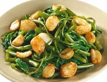 Hình ảnh Rau muống xào tỏi