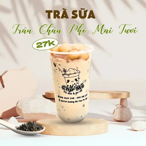 Hình ảnh Trà Sữa Trân Châu Phô Mai Tươi