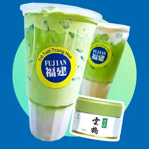 Hình ảnh Ngon & bổ-Matcha latte kem foaming muối matcha - Ly 700ml
