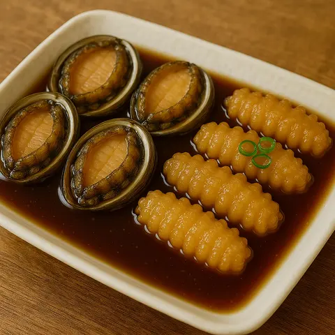 Hình ảnh Combo 6: Hải sâm vàng và Bào ngư ngâm tương 