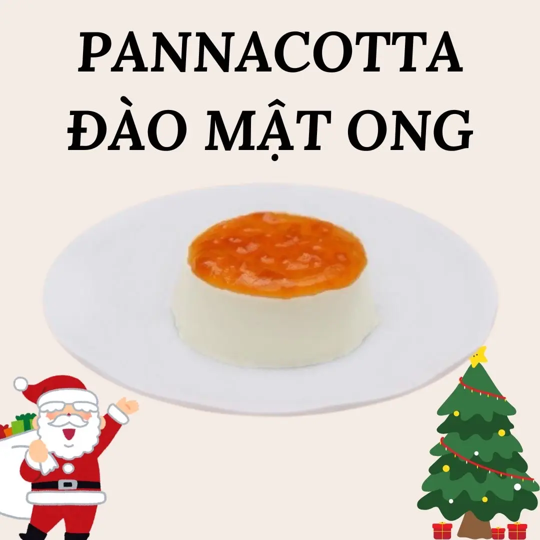Hình ảnh Panna Cotta Đào mật ong