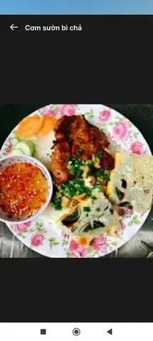 Hình ảnh cơm sườn bì chả