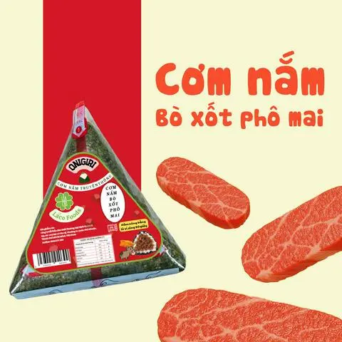 Hình ảnh Cơm nắm bò xốt phô mai