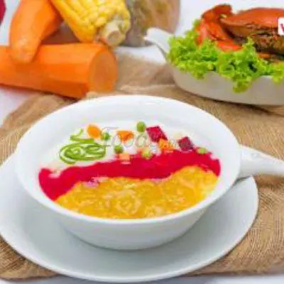 Hình ảnh Cháo cua pho-mát rau củ