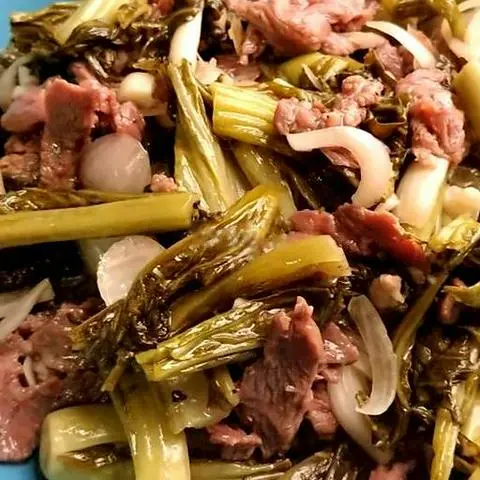 Hình ảnh Cải chua xào bò