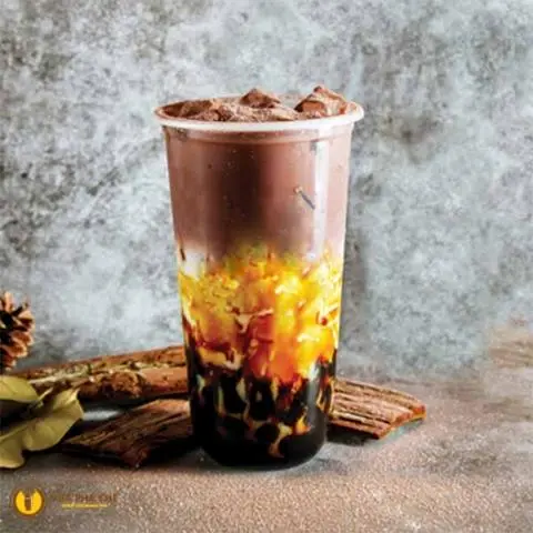 Hình ảnh Trà sữa trân châu đường đen full topping 
