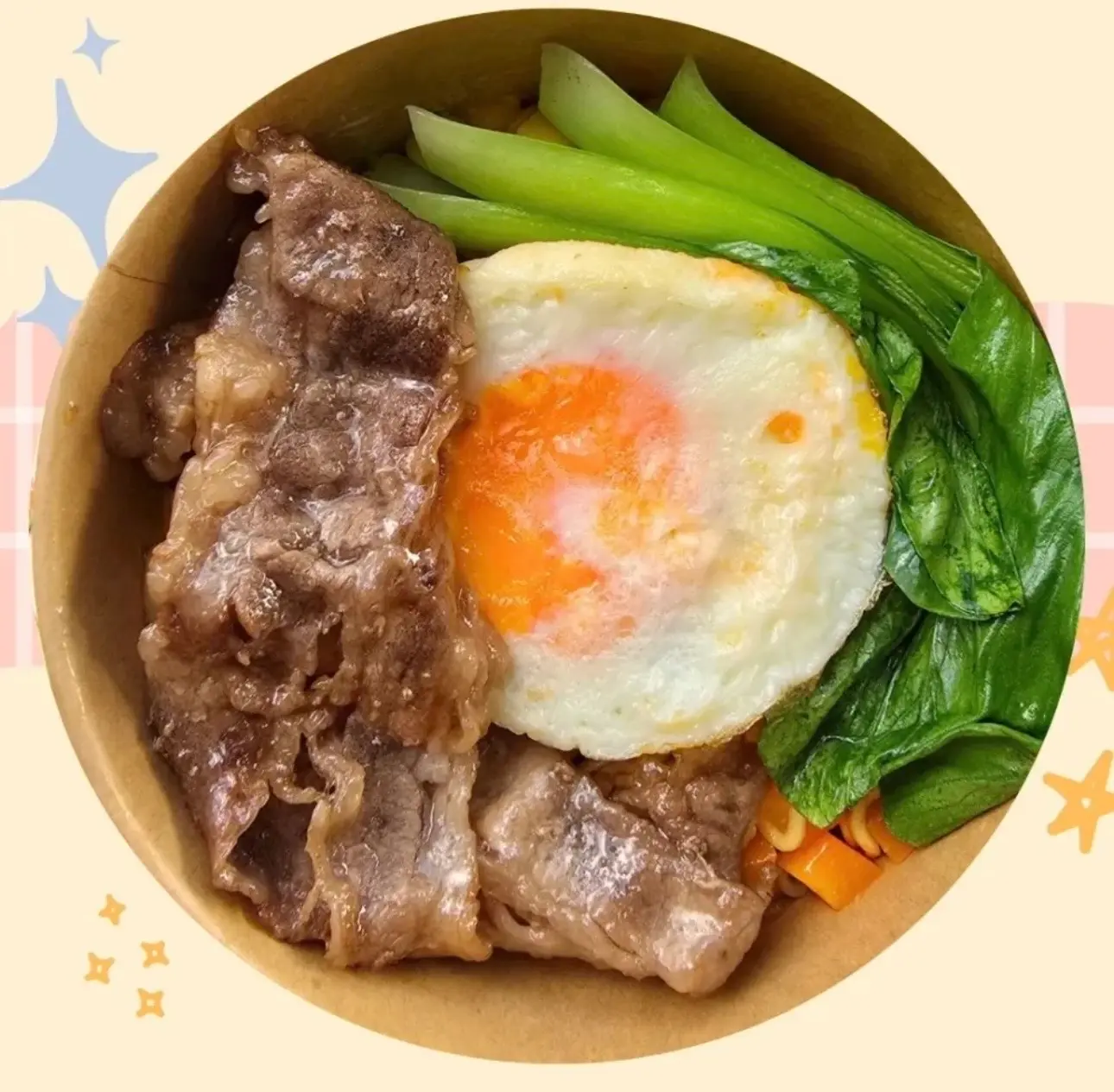 Hình ảnh Mì trộn bò xào trứng 