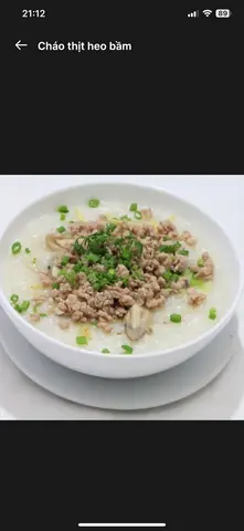 Hình ảnh Cháo thịt heo bầm 