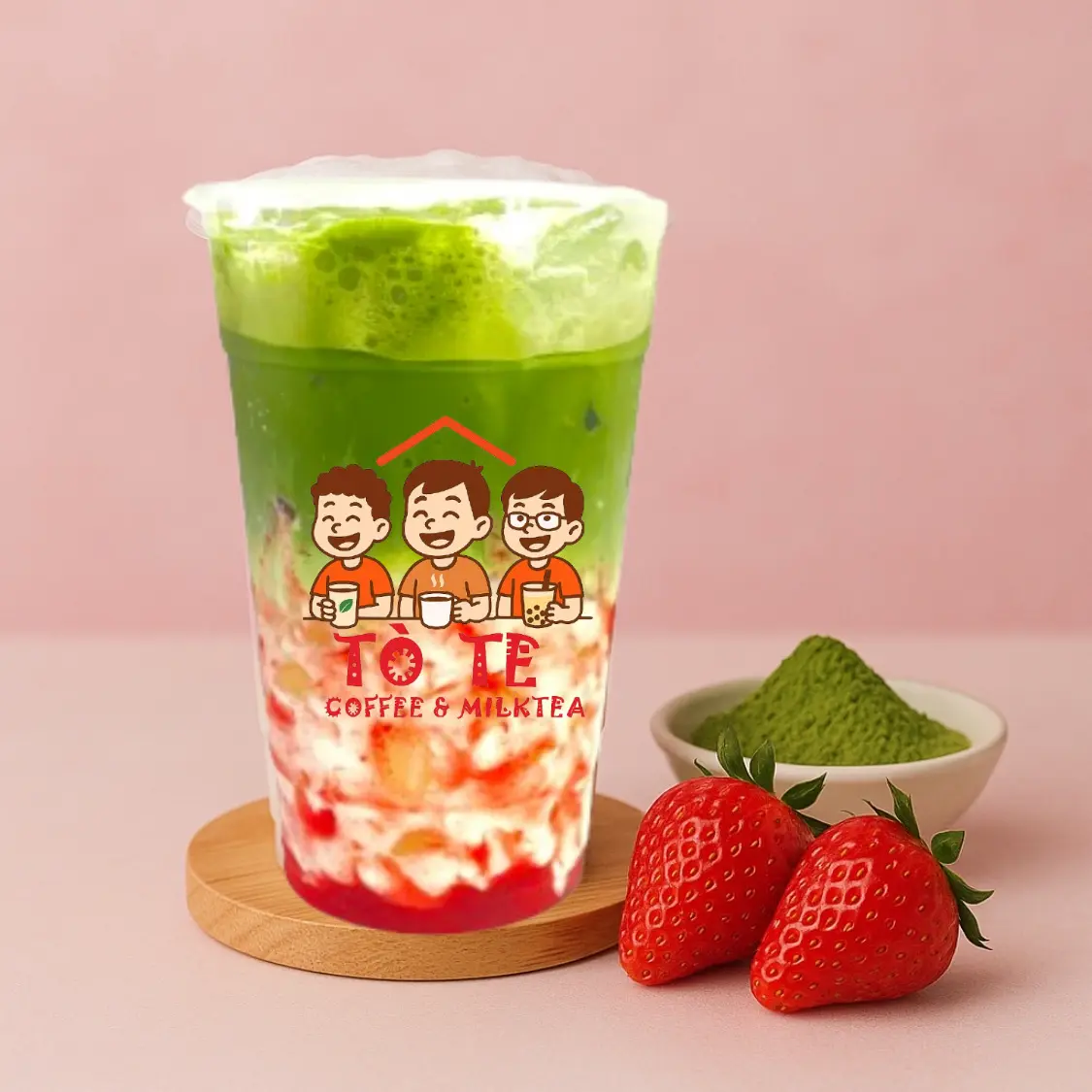 Hình ảnh Matcha Latte Dâu
