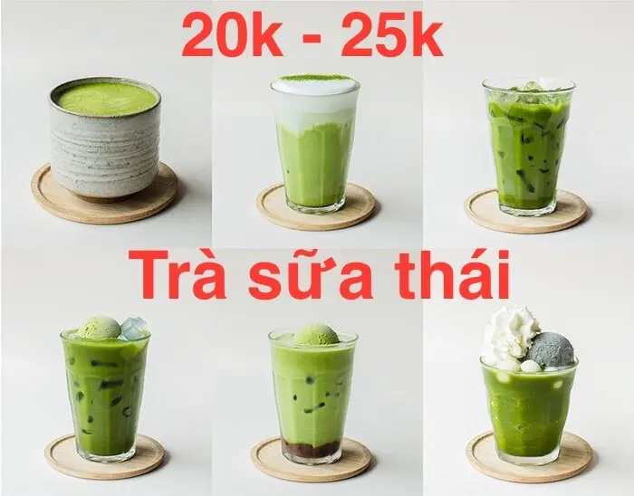 Hình ảnh Trà sữa thái xanh