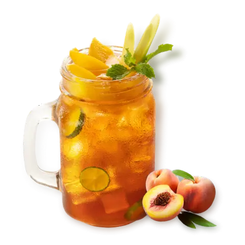 Hình ảnh Trà đào - thạch trái cây nhà làm