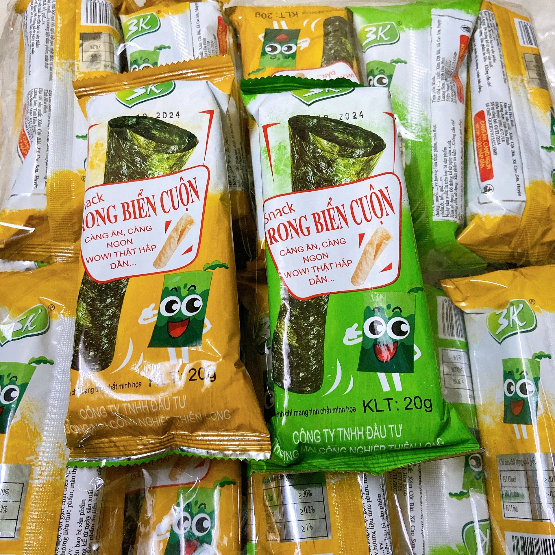 Hình ảnh 2 Gói Snack Rong Biển Cuộn