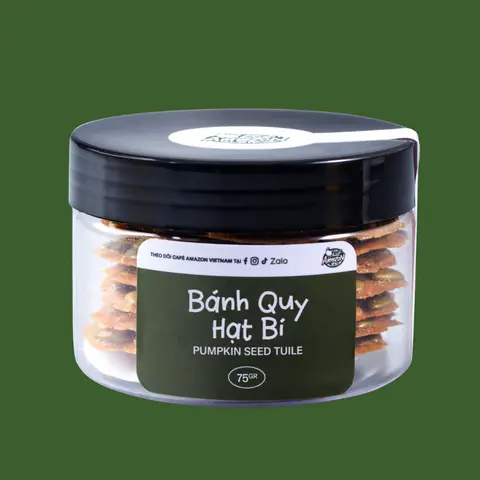Hình ảnh Bánh Quy Hạt Bí - 75gram