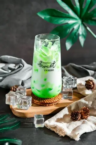 Hình ảnh Sữa chua lá dứa bạc hà