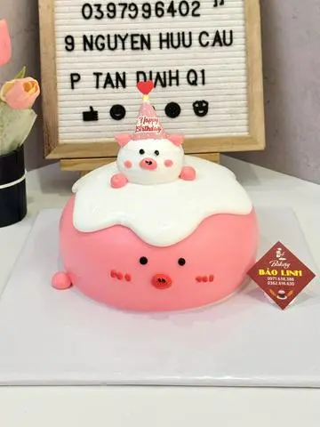 Hình ảnh bánh kem heo cuteee