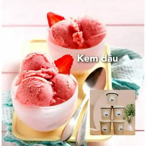 Hình ảnh Kem dâu hũ 400g