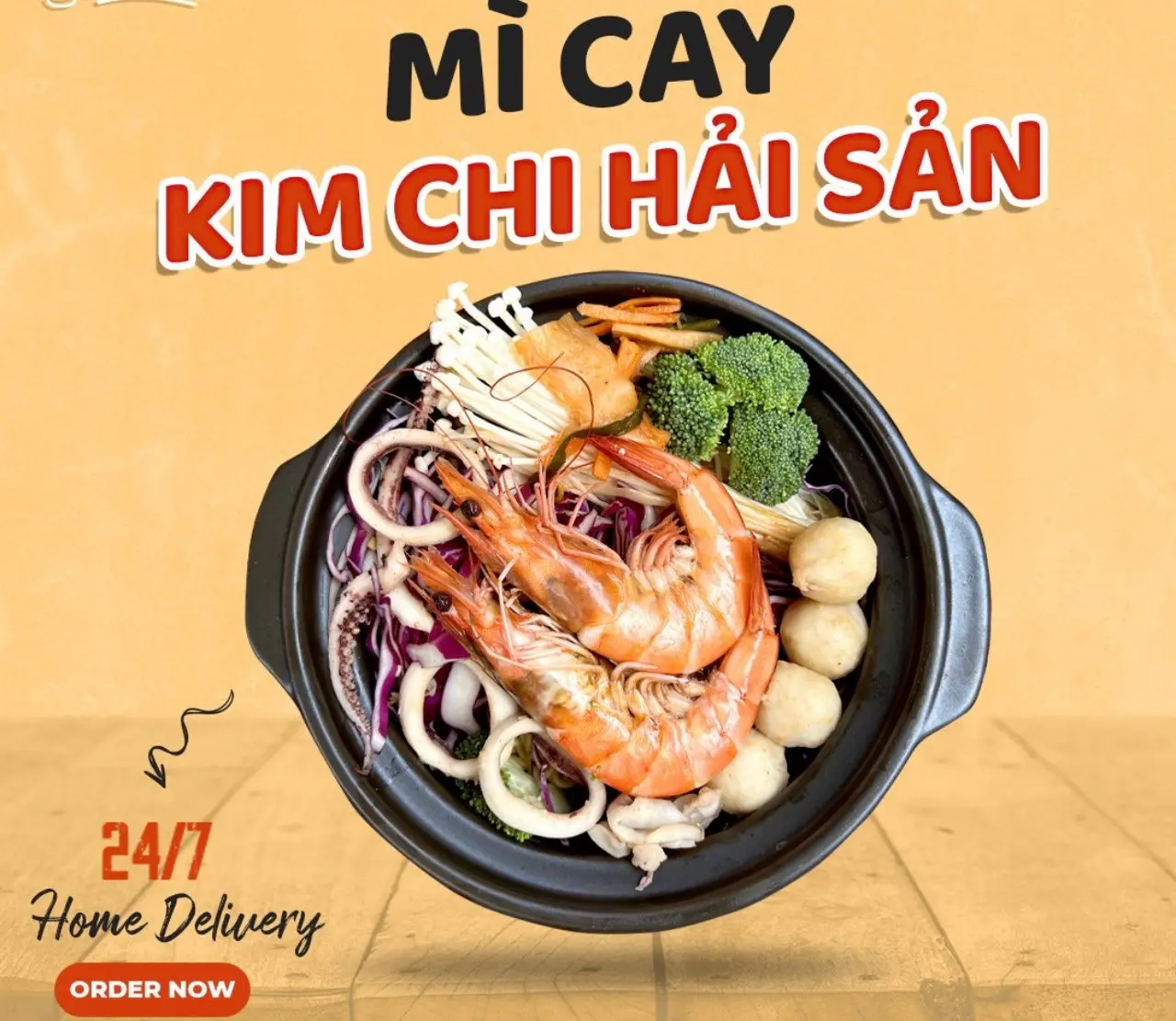 Hình ảnh Mì Cay Kim Chi Hải Sản