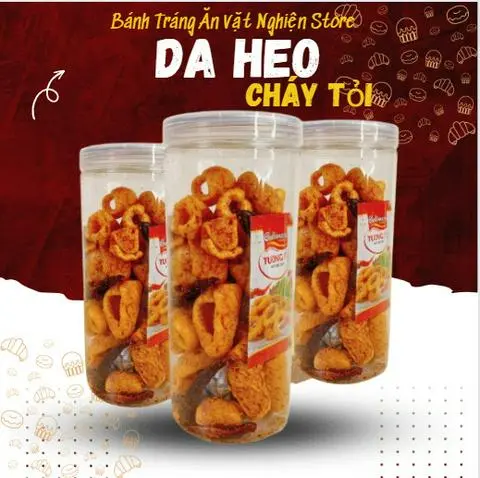Hình ảnh Da heo cháy tỏi ớt [150gr]
