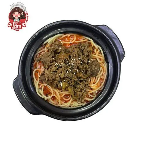 Hình ảnh Mì Ý trộn bò sốt Hàn Quốc 